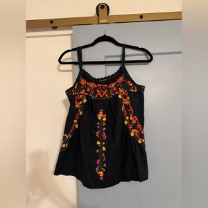Lucky Brand Embroidered Tank Top